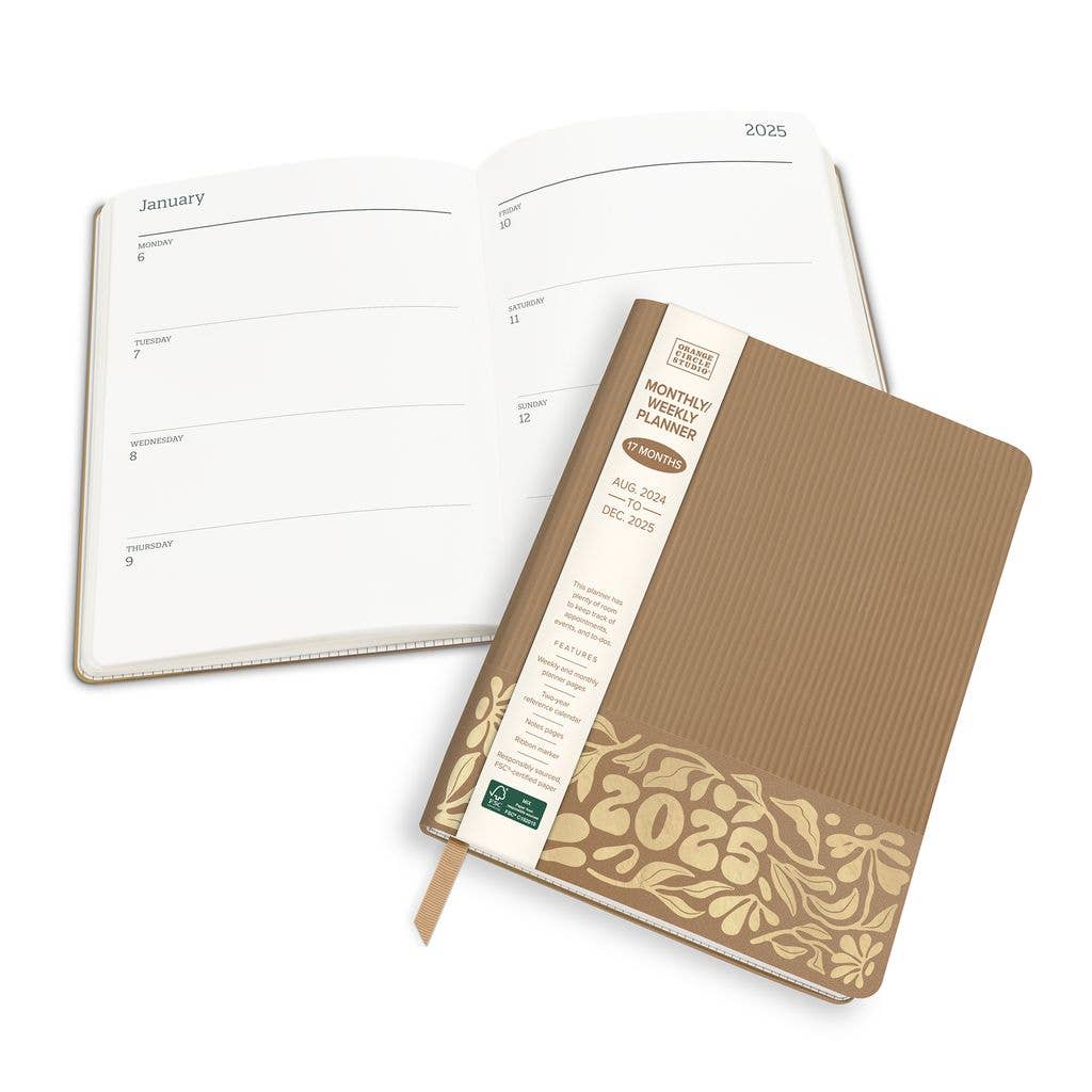 2025 Leaves on Hazelnut Planner