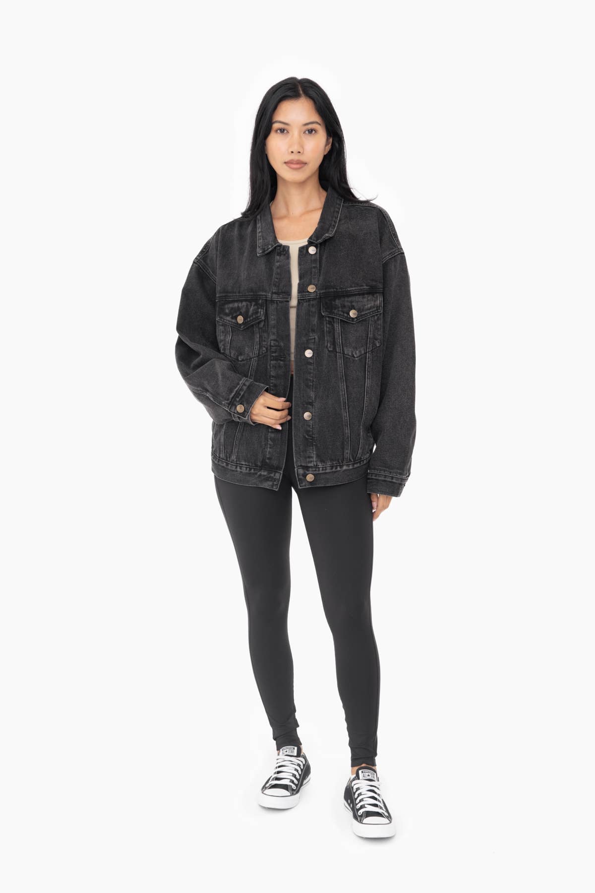 Kat Solid Leggings - Black