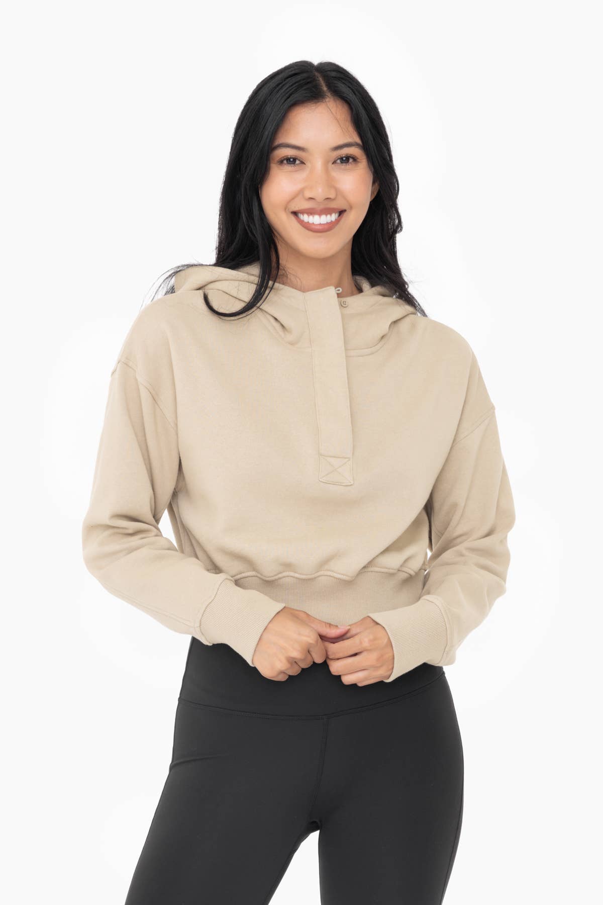Zoe Half-Zip Fleece Hoodie