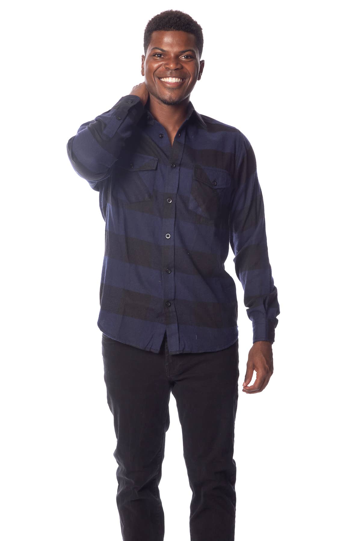 Men's Plaid Flannel Button Up