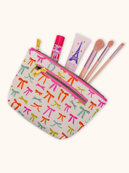 Bow Clutch Cosmetic Pouch