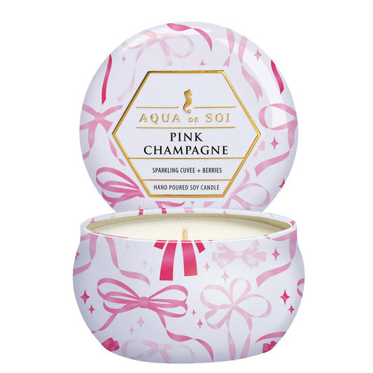 Pink Champagne Candle