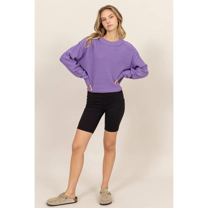 Hazel Cropped Knit Sweater
