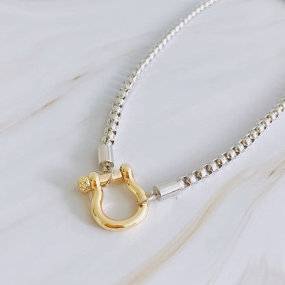 Pendant Box Chain Necklace