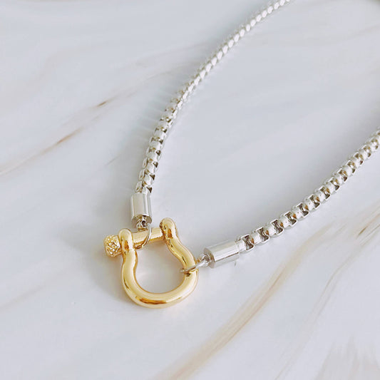 Pendant Box Chain Necklace
