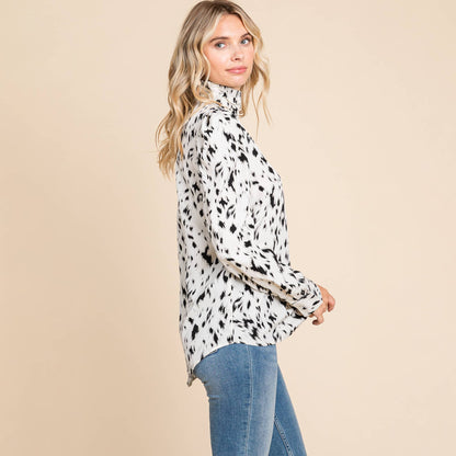 Elsi Leopard Cream Blouse