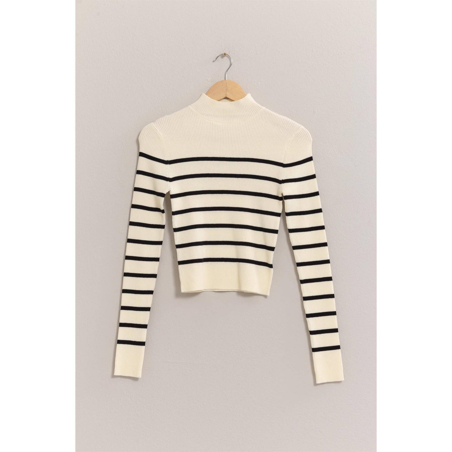 Nova Striped Cropped Sweater