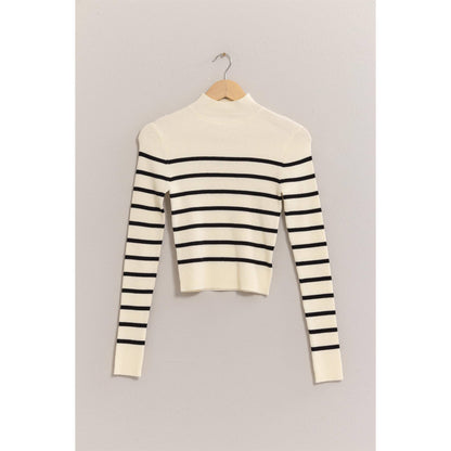 Nova Striped Cropped Sweater