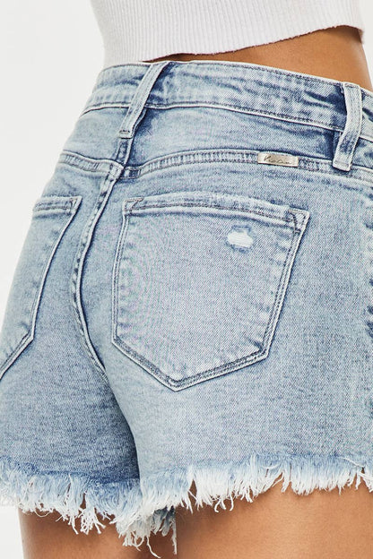 High Rise Denim Shorts