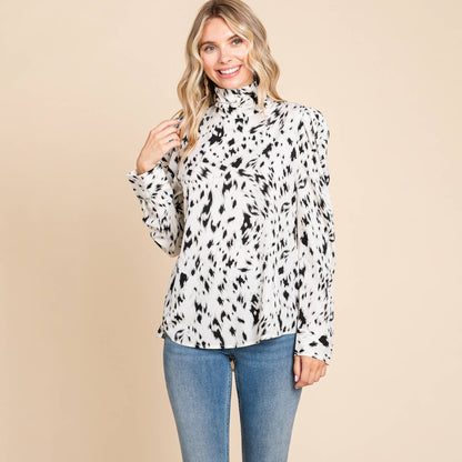 Elsi Leopard Cream Blouse