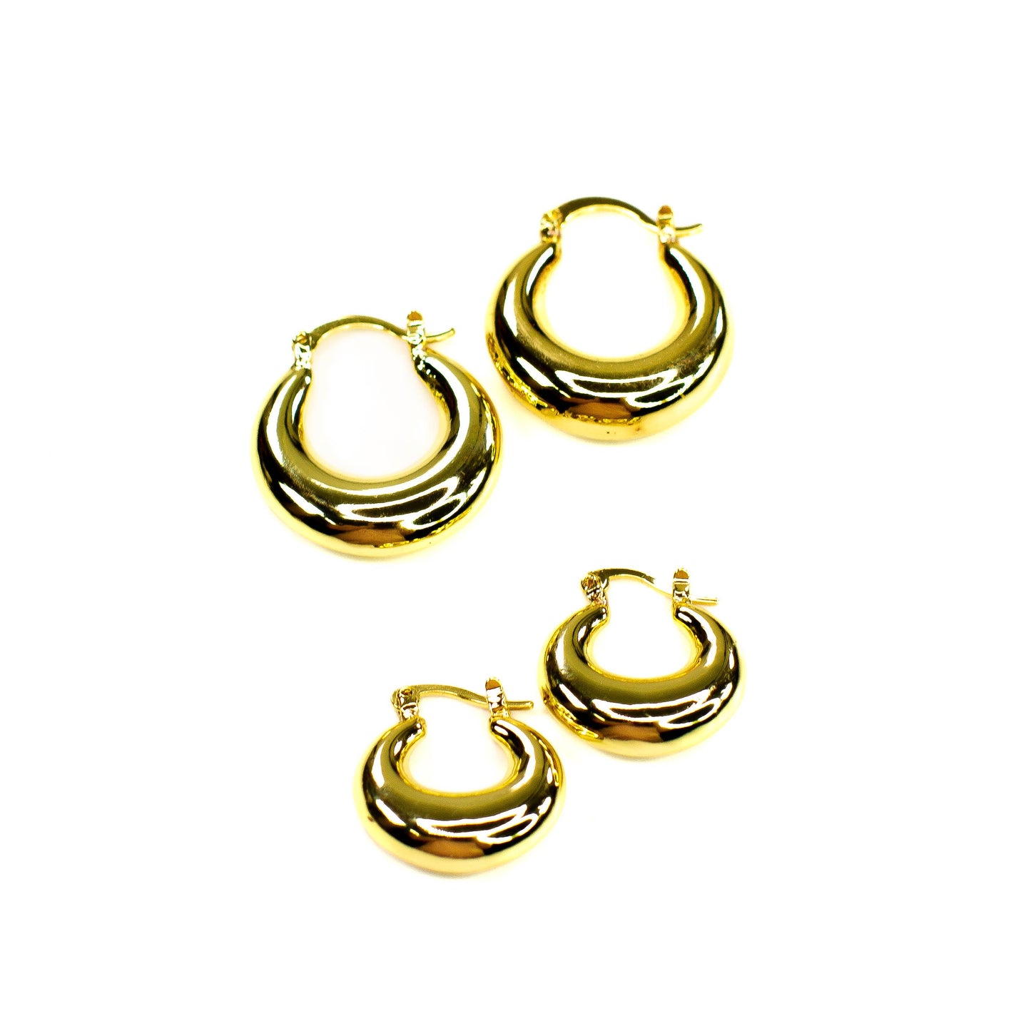 Large Gold Hoop Earrings