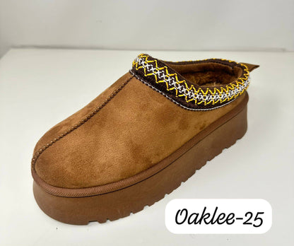 Arisa Slip-on Platforms Chestnut
