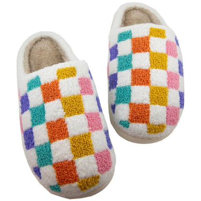 Checkered Pattern Slippers