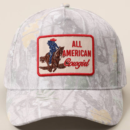 All American Cowgirl Camo Cap