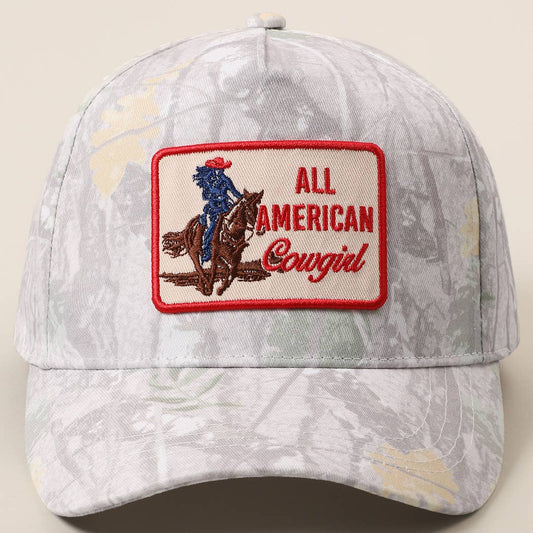 All American Cowgirl Camo Cap