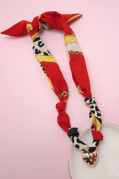 HANDMADE SCARF CHARM NECKLACE