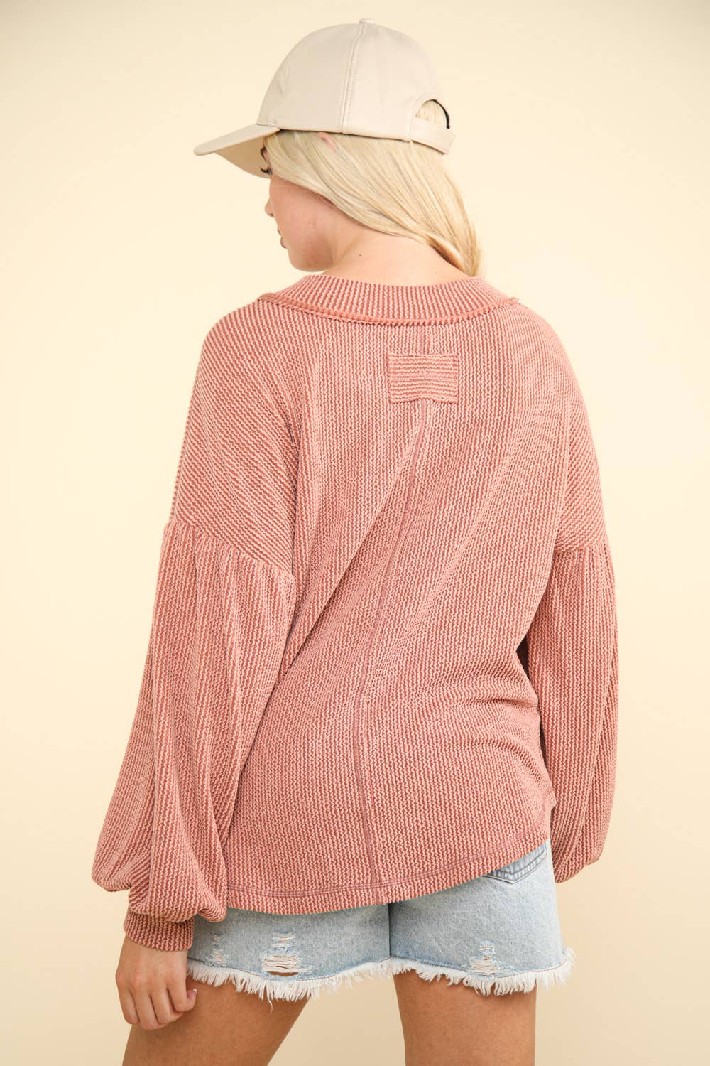 Cora Rust Knit Top