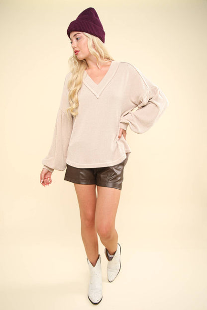 Cora Cream Knit Top