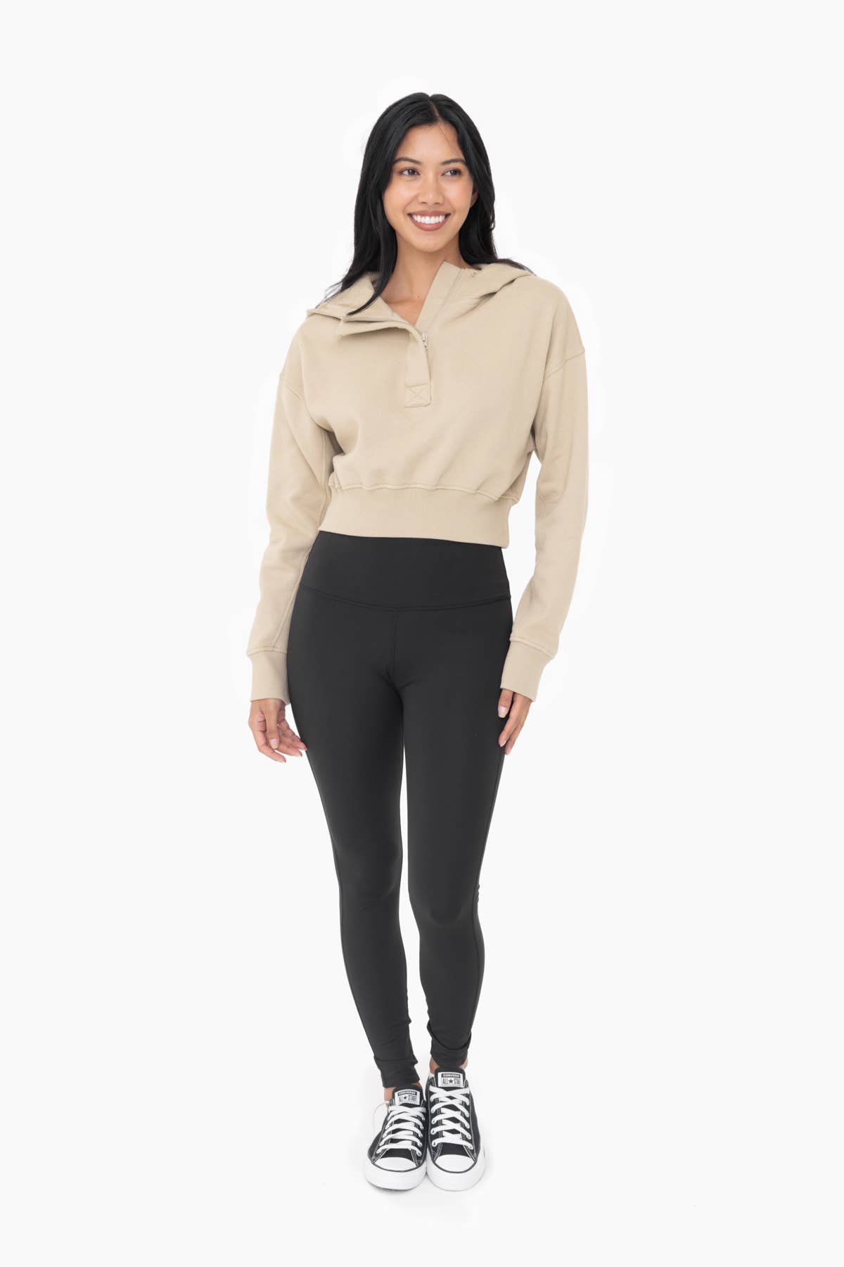 Zoe Half-Zip Fleece Hoodie