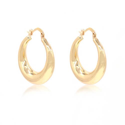 Large Gold Hoop Earrings