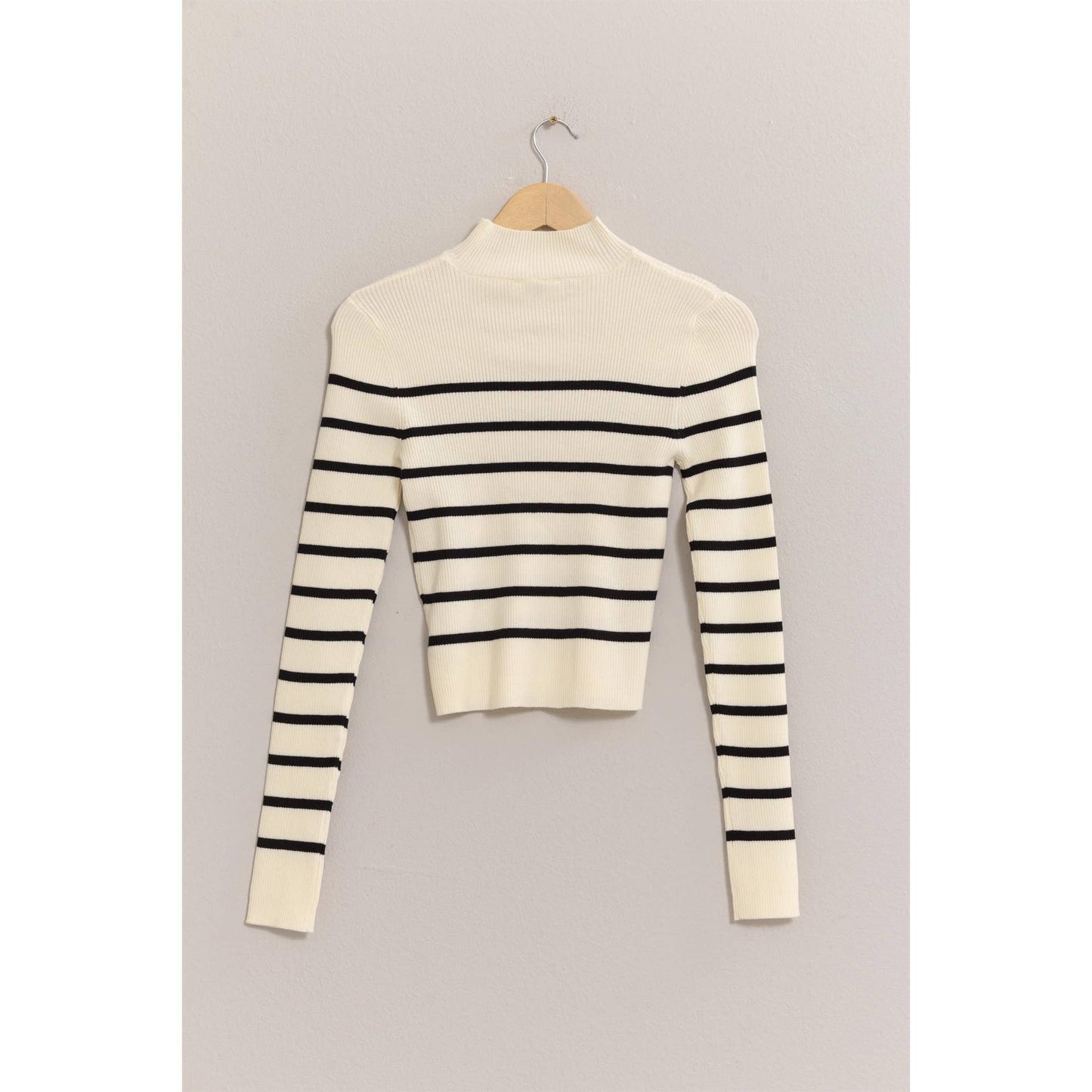 Nova Striped Cropped Sweater