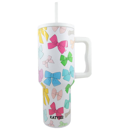 Multicolored Coquette Bows Tumbler