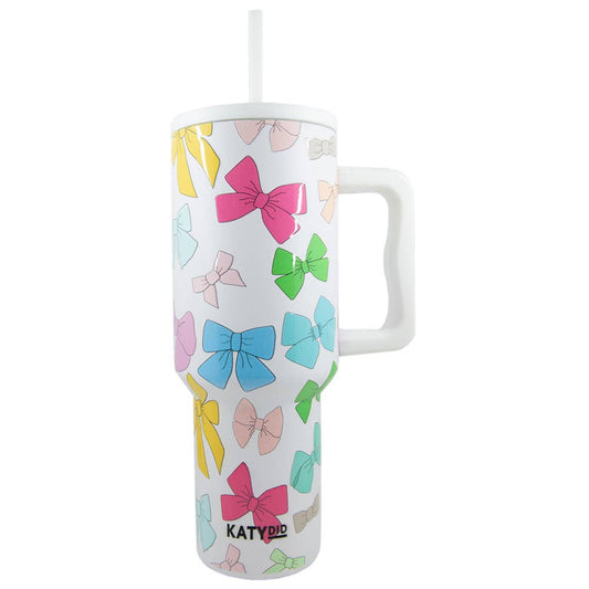 Multicolored Coquette Bows Tumbler