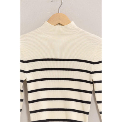 Nova Striped Cropped Sweater