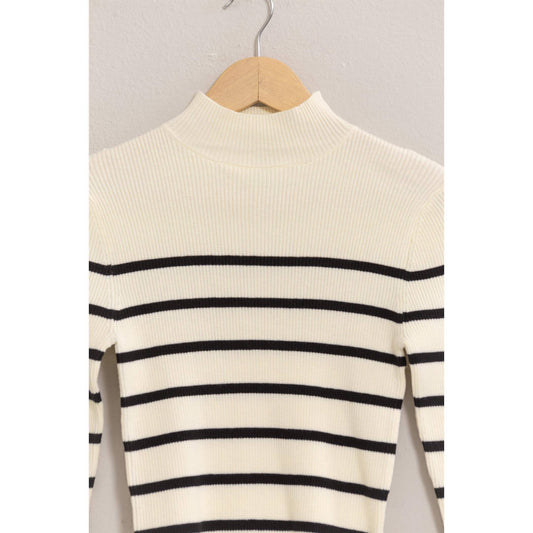 Nova Striped Cropped Sweater