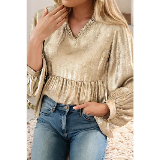 Metallic Gold Top