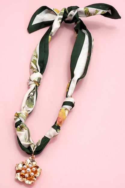 HANDMADE SCARF CHARM NECKLACE