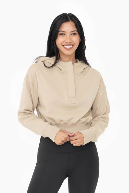 Zoe Half-Zip Fleece Hoodie
