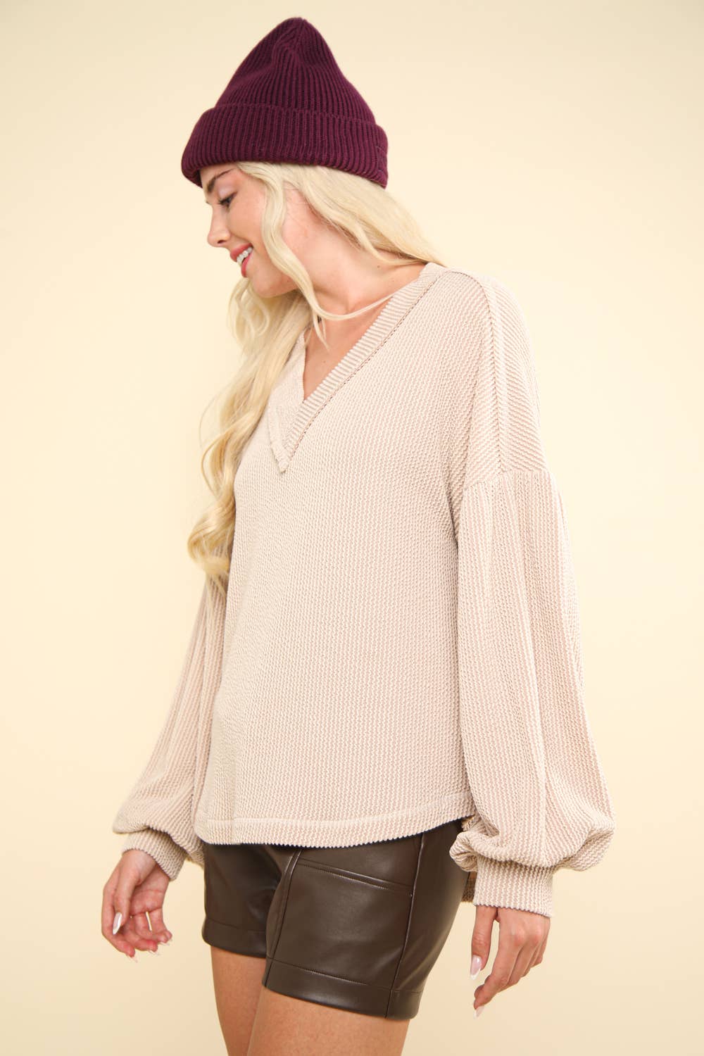 Cora Cream Knit Top