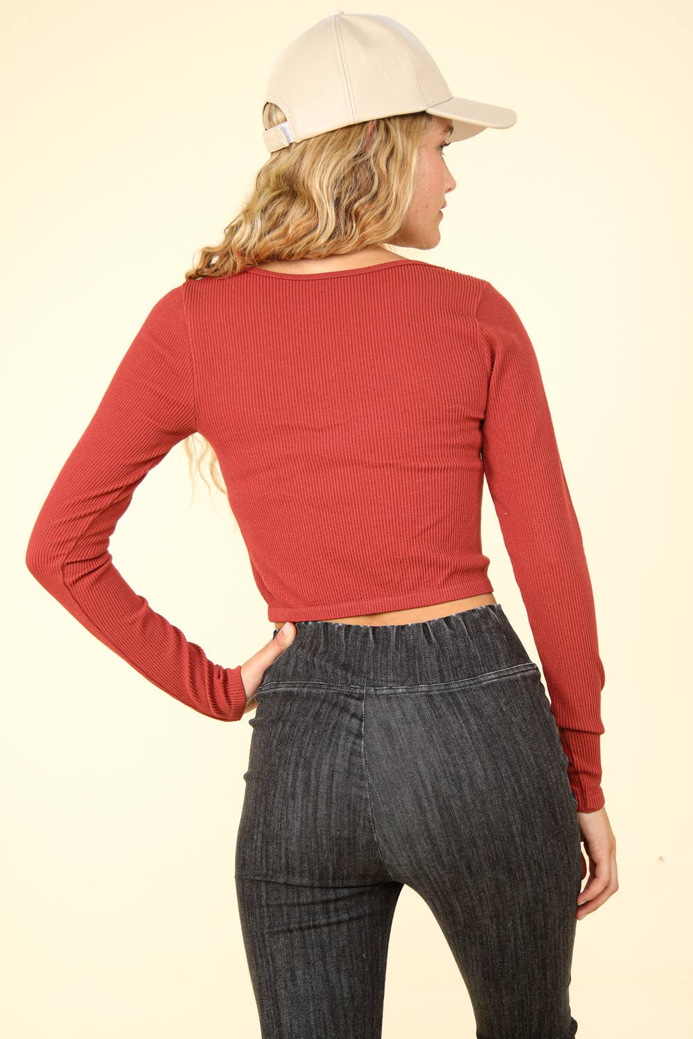 Lyla Rust Crop Top