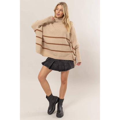 Ivy Striped Oversized Sweater
