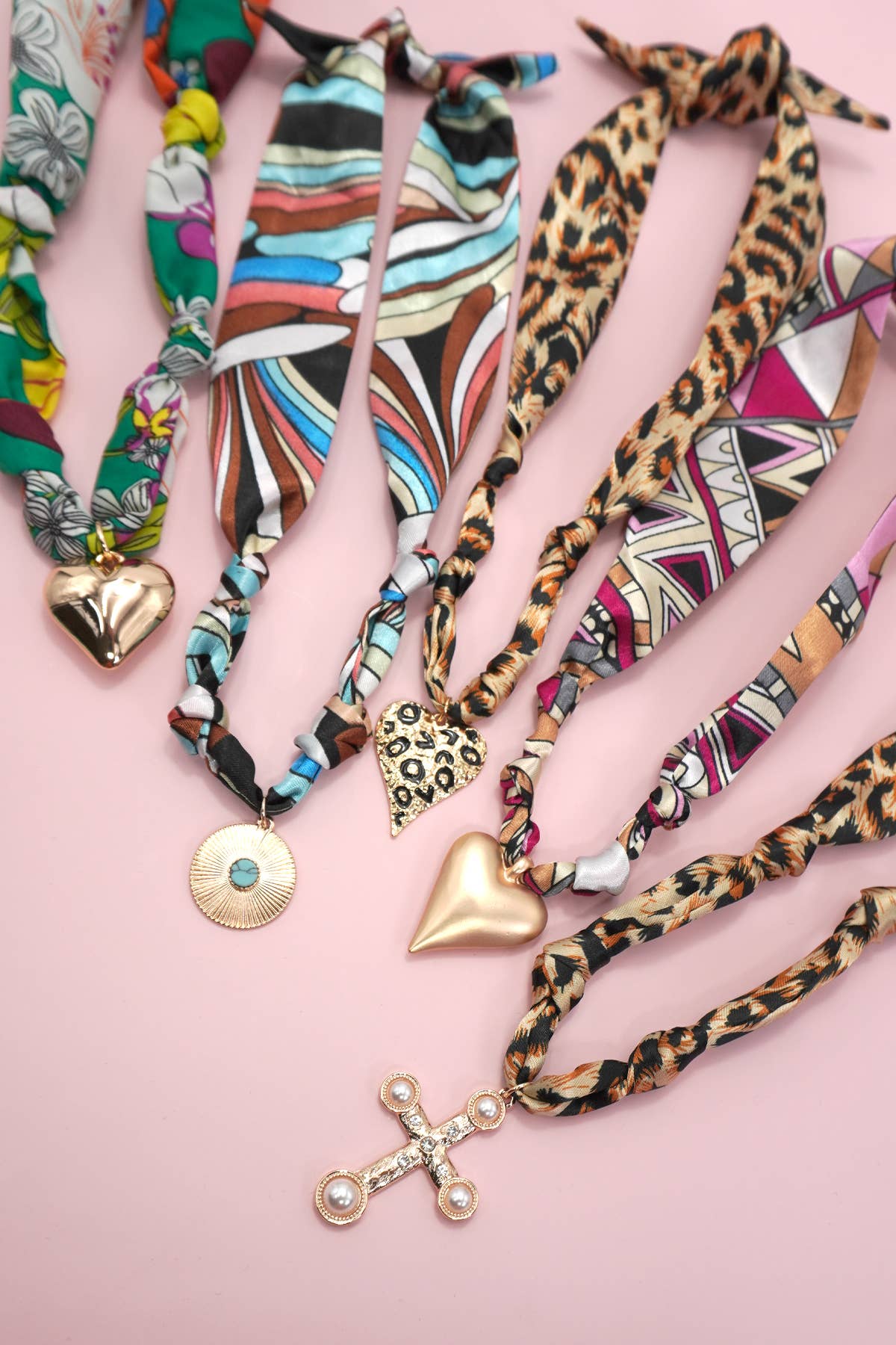 HANDMADE SCARF CHARM NECKLACE