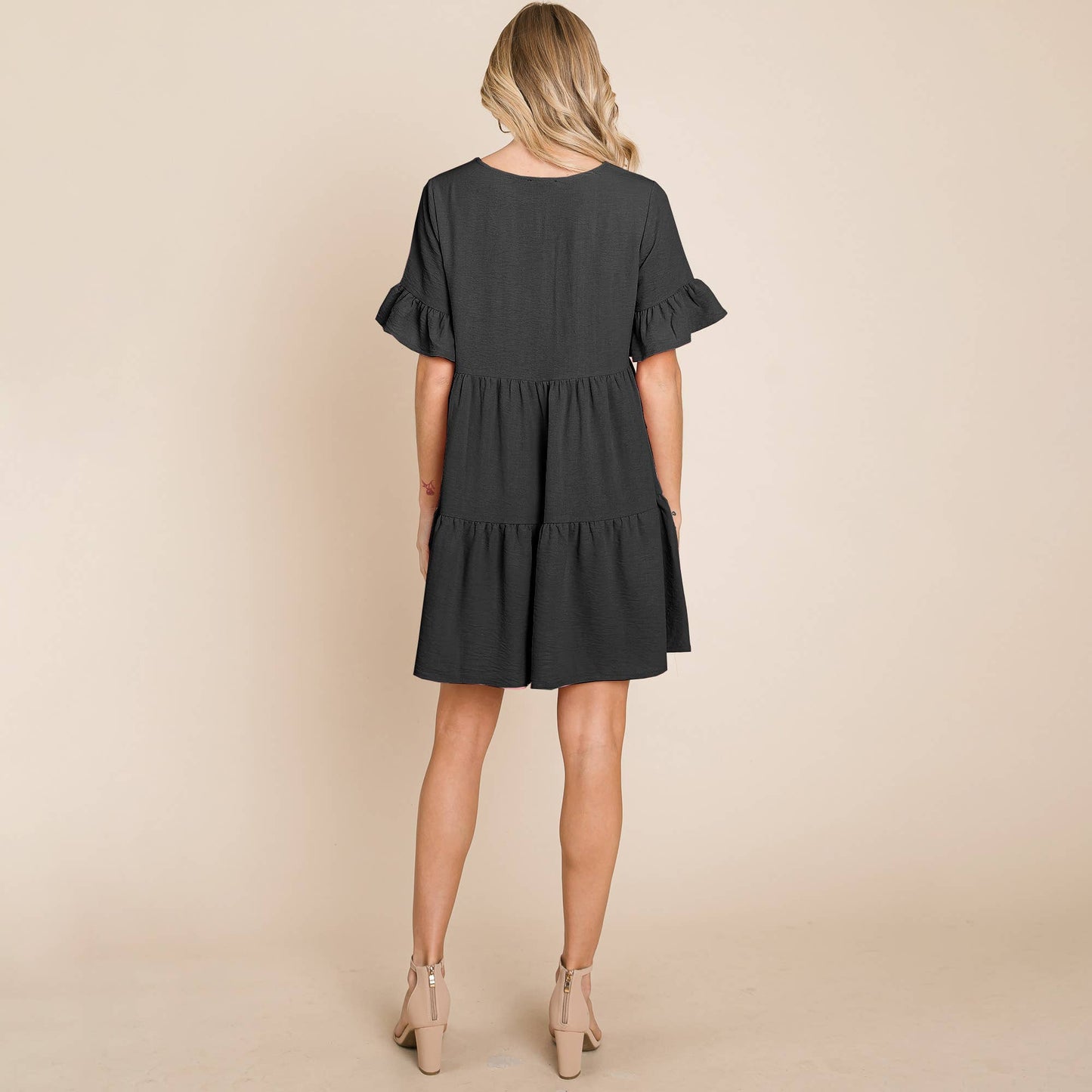 Kali Ruffle Sleeve Dress