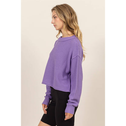 Hazel Cropped Knit Sweater