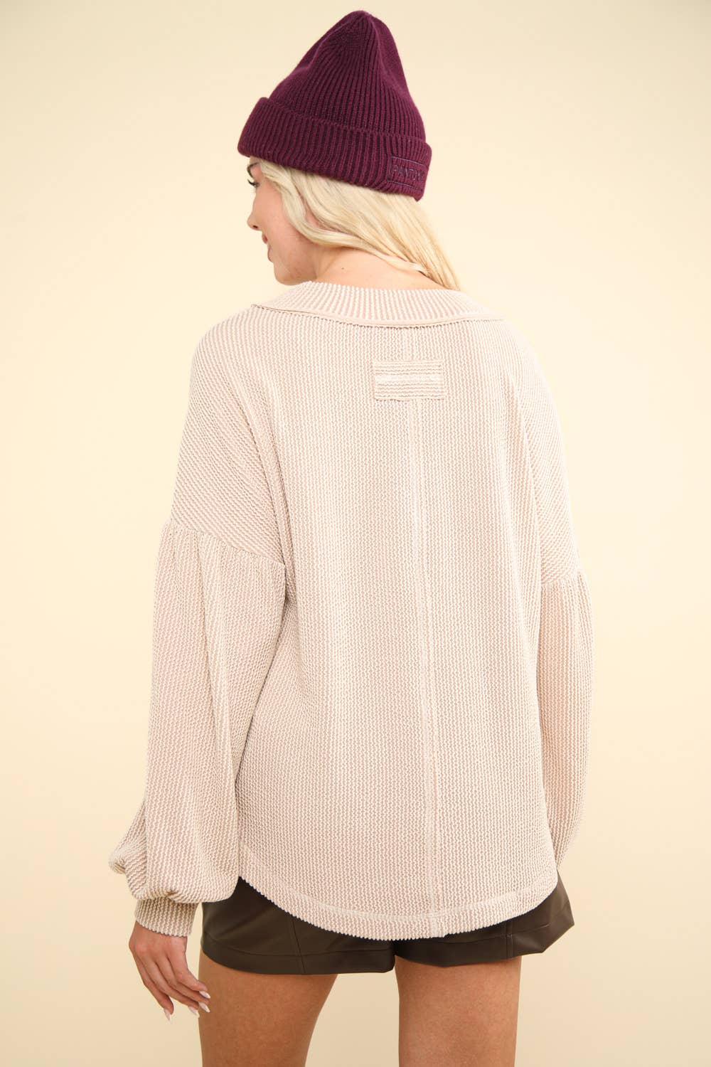 Cora Cream Knit Top
