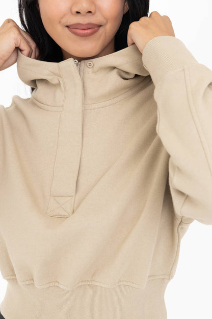 Zoe Half-Zip Fleece Hoodie