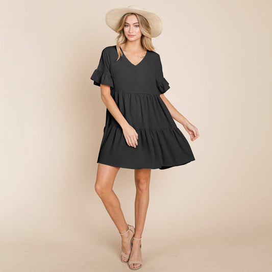 Kali Ruffle Sleeve Dress