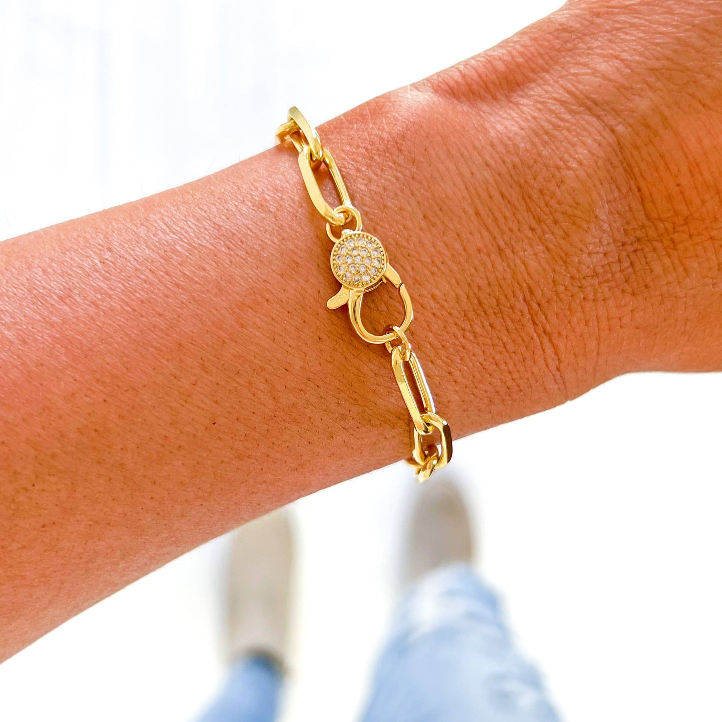 Gold Clasp Game Day Bracelet