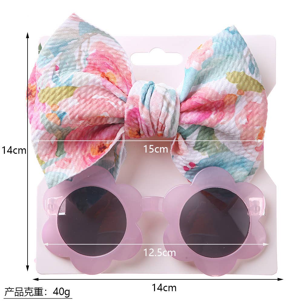 Baby Girl Sunny & Bow Set