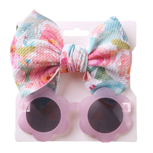 Baby Girl Sunny & Bow Set