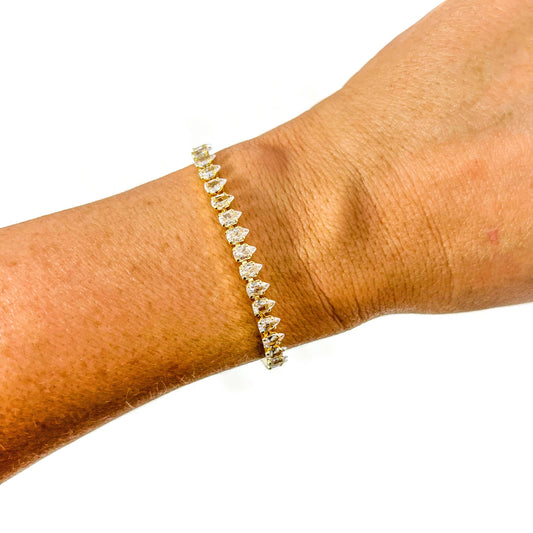 Pear Tennis Bracelet